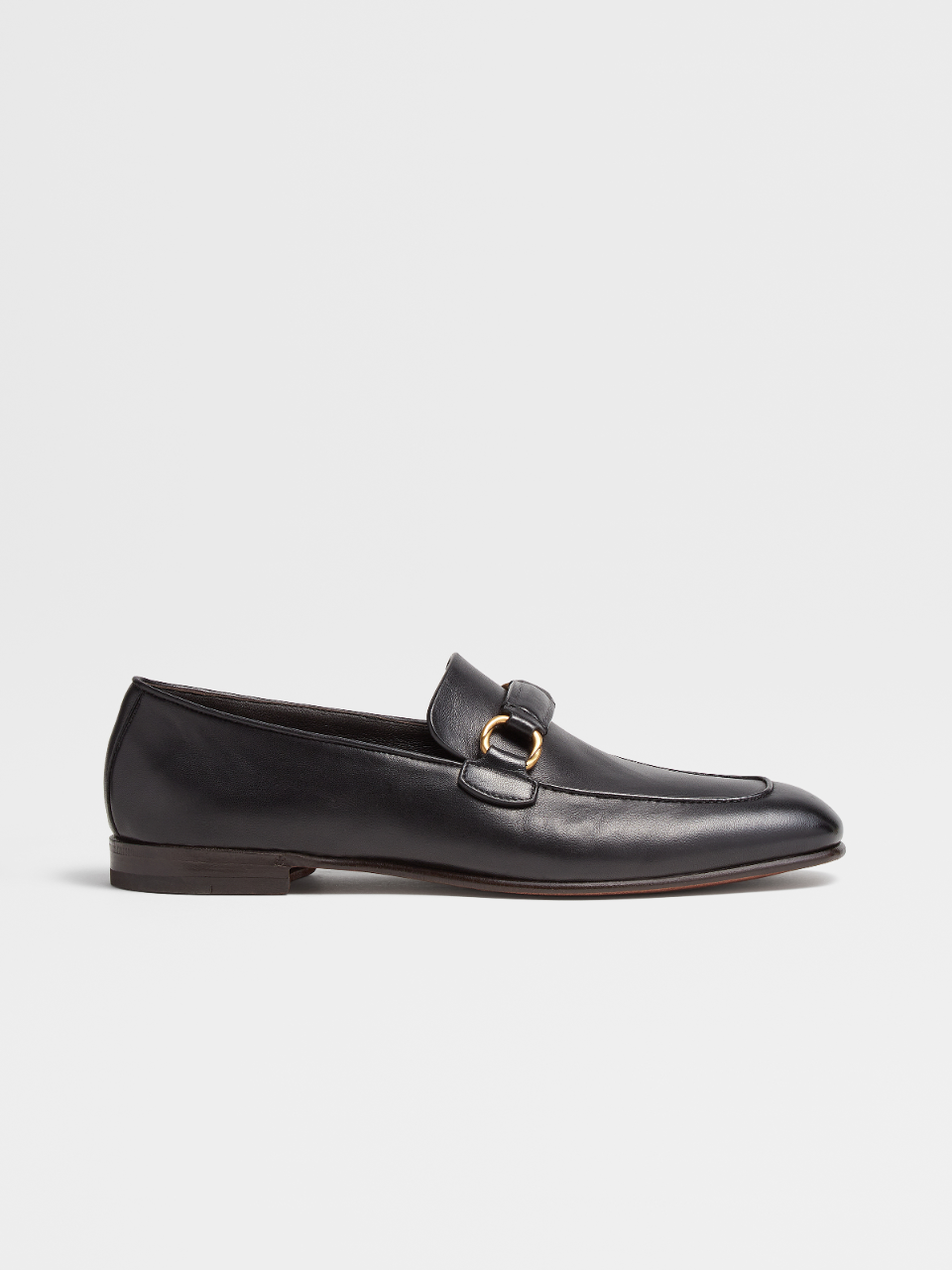 Black Hand-buffed Leather L'Asola Moccasin
